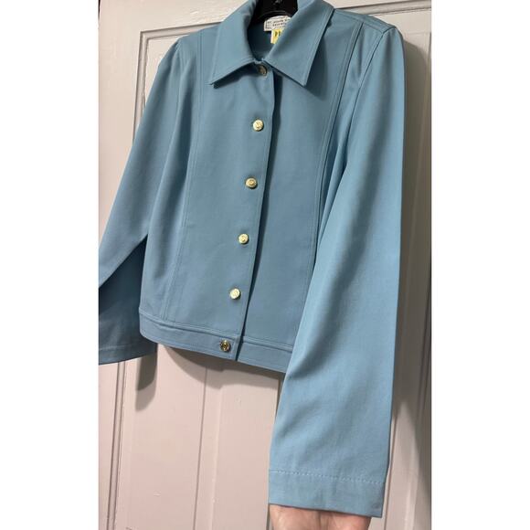 St. John Sport Blue Blazer Jacket Size P - Picture 4 of 15